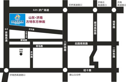 最新济南全城路线简图